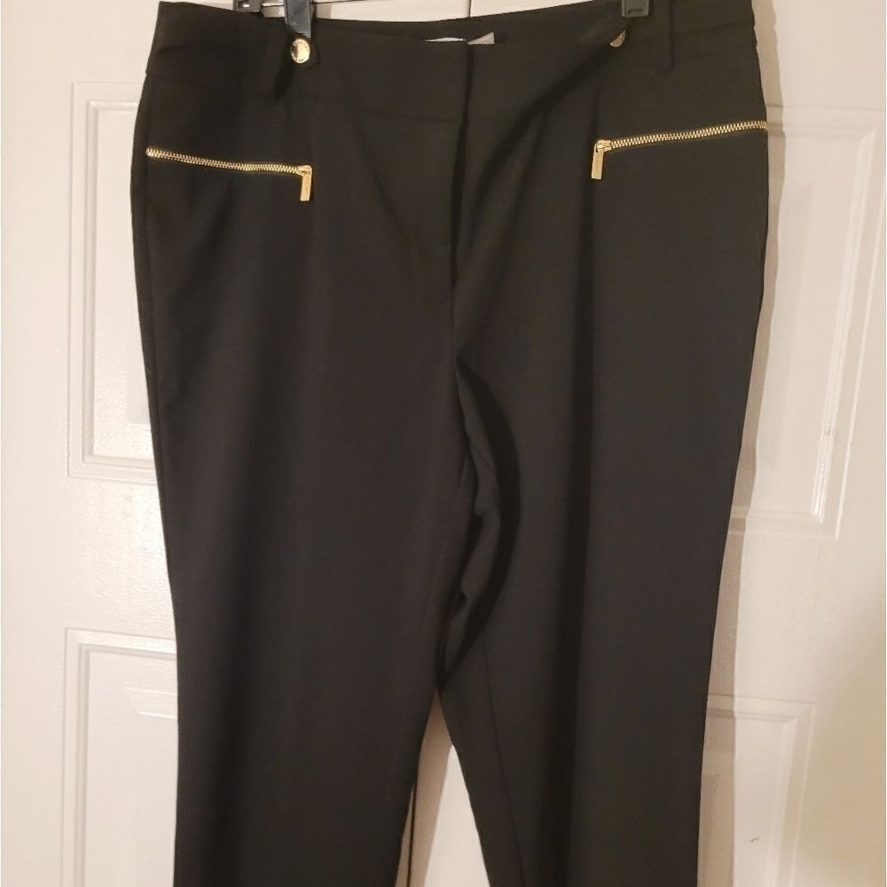 CALVIN Klein Black long pants Black zipper pocket Skinny size 10 Nwot l9ng